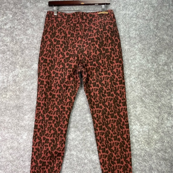 Soft Surroundings Women’s Pants 12 The Ultimate High Rise Leopard Skinny Jeans - Picture 9 of 10